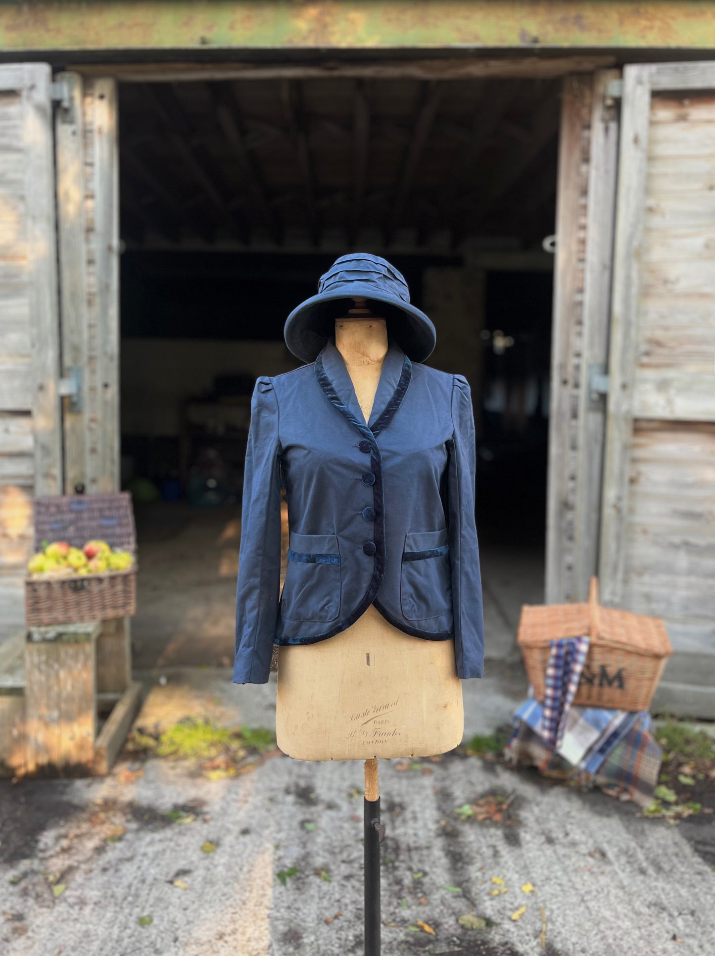Waxed Cotton Blazer
