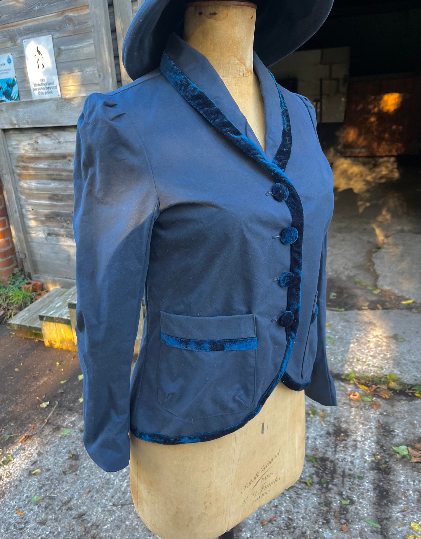 Waxed Cotton Blazer